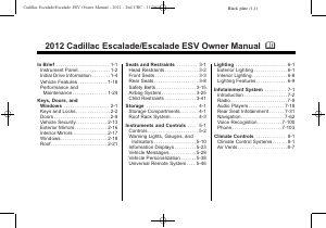Manual Cadillac Escalade ESV (2012)