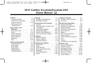 Handleiding Cadillac Escalade ESV (2014)