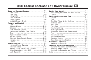 Manual Cadillac Escalade EXT (2008)