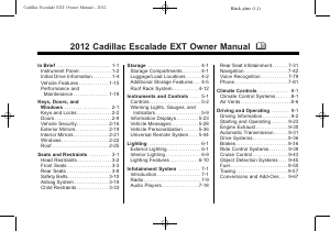 Manual Cadillac Escalade EXT (2012)