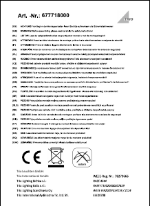 Manuale Trio 677718000 Nagano Lampada