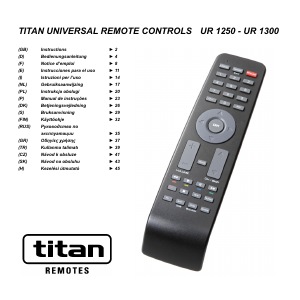 Használati útmutató Titan UR 1250 Távirányító