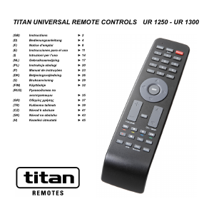 Brugsanvisning Titan UR 1300 Fjernbetjening