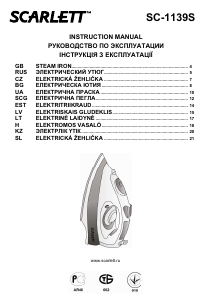 Priročnik Scarlett SC-1139S Likalnik