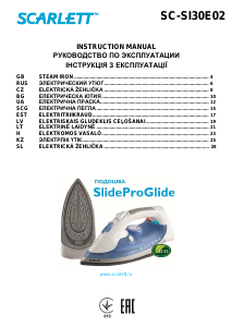 Manuál Scarlett SC-SI30E02 Žehlička