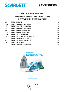 Manuál Scarlett SC-SI30K05 Žehlička