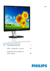 Manuál Philips 19P4QYEB LCD monitor