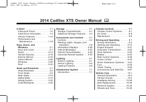 Manual Cadillac XTS Sedan (2014)