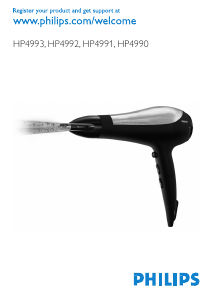Εγχειρίδιο Philips HP4992 Πιστολάκι μαλλιών