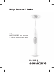 Manual Philips HX6222 Sonicare Escova de dentes elétrica