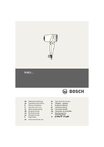 Manuale Bosch PHD1100 Beautixx Asciugacapelli