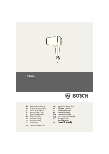 Manuale Bosch PHD3200 Beautixx Asciugacapelli