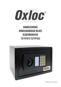 Handleiding Oxloc 1219161 Kluis