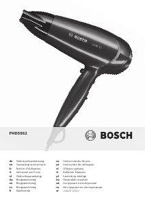 Használati útmutató Bosch PHD5962 PureStyle Hajszárító