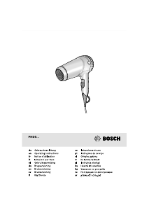 Manuale Bosch PHD5980 BrilliantCare Asciugacapelli