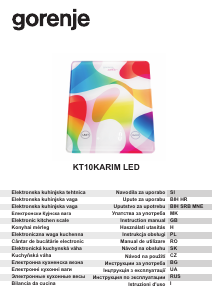 Руководство Gorenje KT10KARIM LED Кухонные весы