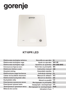 Priručnik Gorenje KT10PR LED Kuhinjska vaga