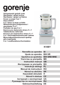 Manuál Gorenje K10BY Konvice