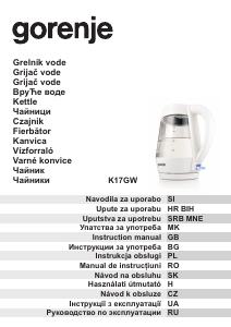 Priročnik Gorenje K17GW Čajnik