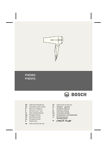 Manuale Bosch PHD9500 ProSalon Home Asciugacapelli