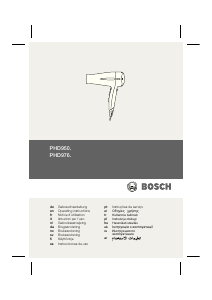 Manual Bosch PHD9760 ProSalon Secador de cabelo