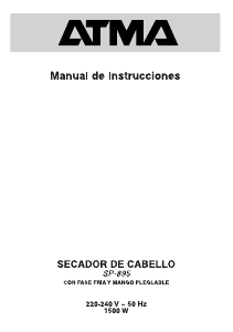 Manual de uso Atma SP 895 Secador de pelo