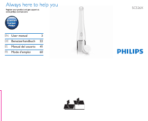 Mode d’emploi Philips SC5267 VisaPure Brosse de nettoyage du visage