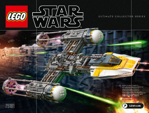 Käyttöohje Lego set 75181 Star Wars Y-siipinen tähtihävittäjä