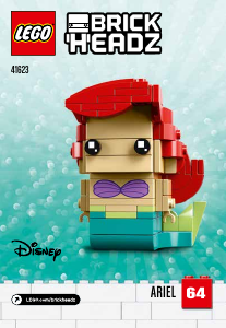 Brugsanvisning Lego set 41623 Brickheadz Ariel og Ursula