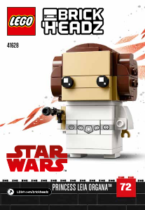 Brugsanvisning Lego set 41628 Brickheadz Prinsesse Leia Organa