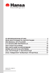 Bedienungsanleitung Hansa BOEA69559 Backofen