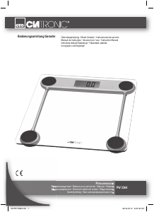 Manual Clatronic PW 3368 Scale