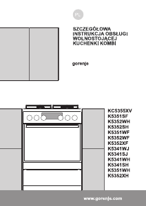 Instrukcja Gorenje K5352XH Kuchnia