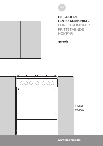 Bruksanvisning Gorenje K6151WH Komfyr