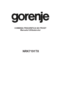 Manual Gorenje NRK7191TX Combina frigorifica