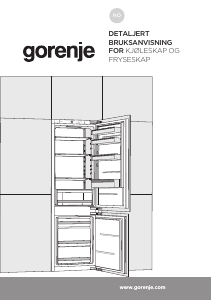 Bruksanvisning Gorenje NRKI4181E1 Kjøle-fryseskap