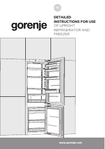 Handleiding Gorenje NRKI4181E1UK Koel-vries combinatie