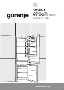 Manuale Gorenje NRKI4181E3 Frigorifero-congelatore
