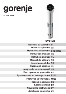 Návod Gorenje SVS19B Kuchynský teplomer