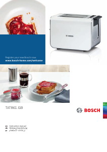Handleiding Bosch TAT8613GB Broodrooster