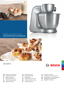 Manual Bosch MUM59M55 Batedeira com taça