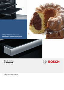 Manual Bosch HBN331W0B Oven