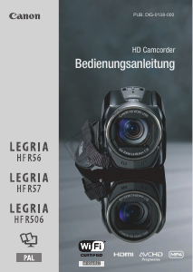 Bedienungsanleitung Canon LEGRIA HF R56 Camcorder