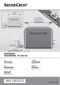 Bedienungsanleitung SilverCrest IAN 285553 Toaster