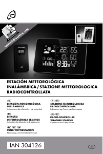 Manual Auriol IAN 304126 Estação meteorológica