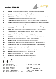 Manuale Trio 657010601 Cento Lampada