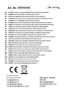 说明书 Trio657910100 Contrast灯