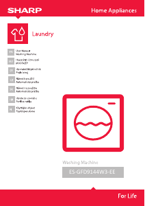 Manual Sharp ES-GFD9144W3 Washing Machine