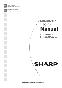 Handleiding Sharp SJ-B1239M0I Koel-vries combinatie