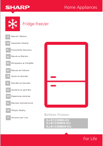 Manuál Sharp SJ-B1239M0W Lednice s mrazákem